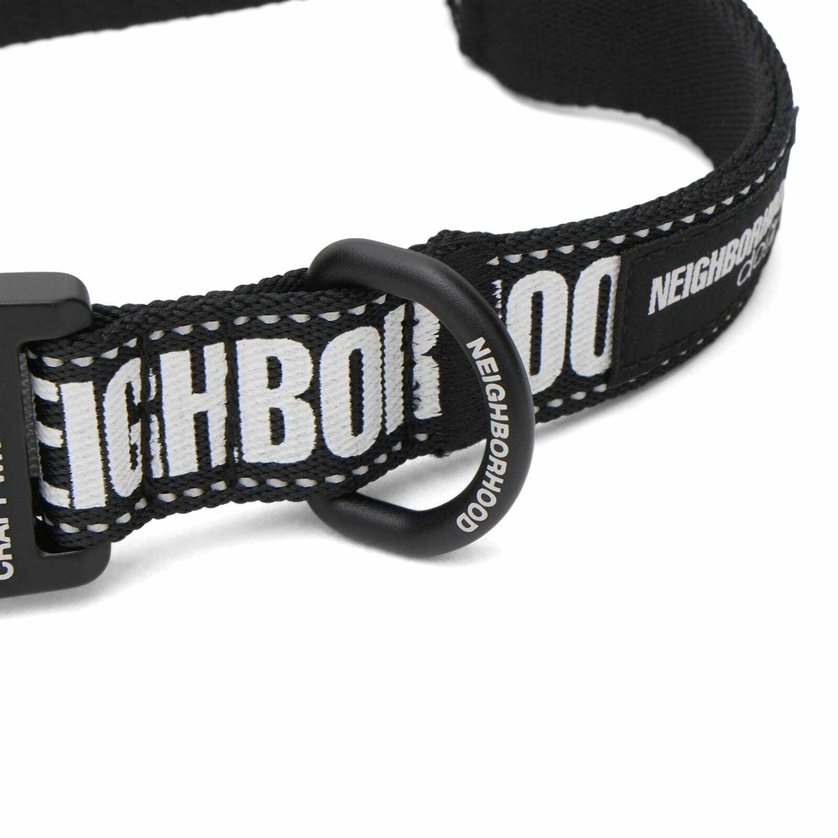Neighborhood Men's Wide Dog Collar in Black 