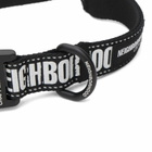 Neighborhood Men's Wide Dog Collar in Black 