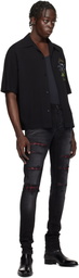 AMIRI Black 'Amiri' Pool Cue Bowling Shirt