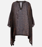 Tom Ford Leopard-print cotton and silk kaftan
