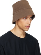 HOMME PLISSÉ ISSEY MIYAKE Brown Washi Bucket Hat