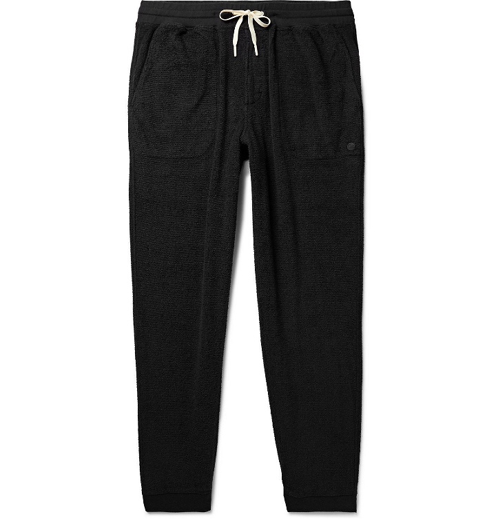 Photo: Outerknown - Hightide Tapered Organic Cotton-Blend Terry Sweatpants - Black