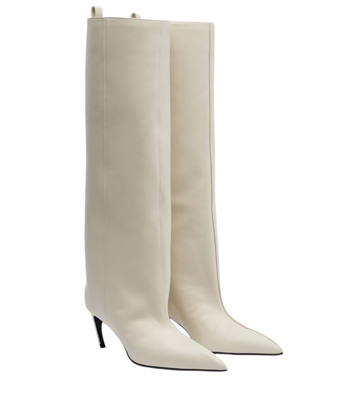Photo: The Attico Lea 65 leather knee-high boots