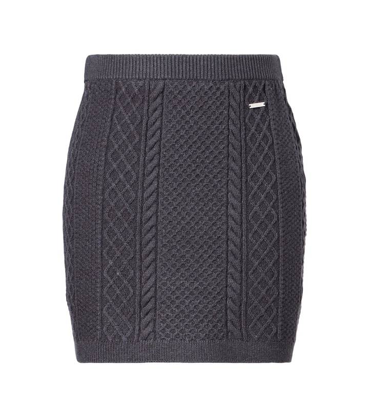 Photo: JW Anderson Cable-knit wool and cotton-blend miniskirt
