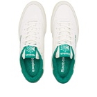 Reebok Men's Club C Sneakers in White/Green