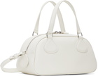 Courrèges White Friday Bowling Leather Bag