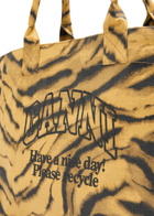 Ganni Zebra Print Xxl Shopper Canvas Tote bag - Multicoloured - One Size