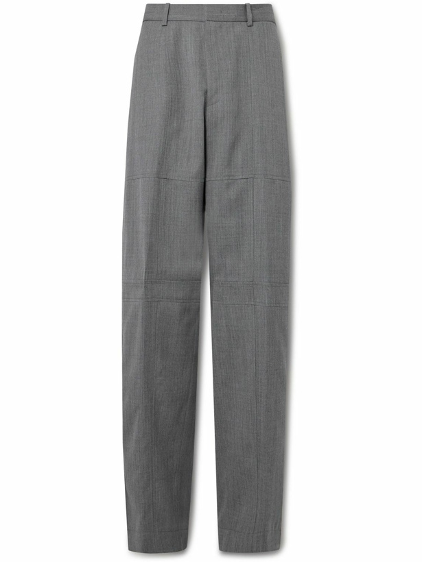 Photo: Jil Sander - Straight-Leg Panelled Wool-Ripstop Trousers - Gray