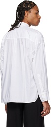 LOW CLASSIC White Sleeve Point Shirt
