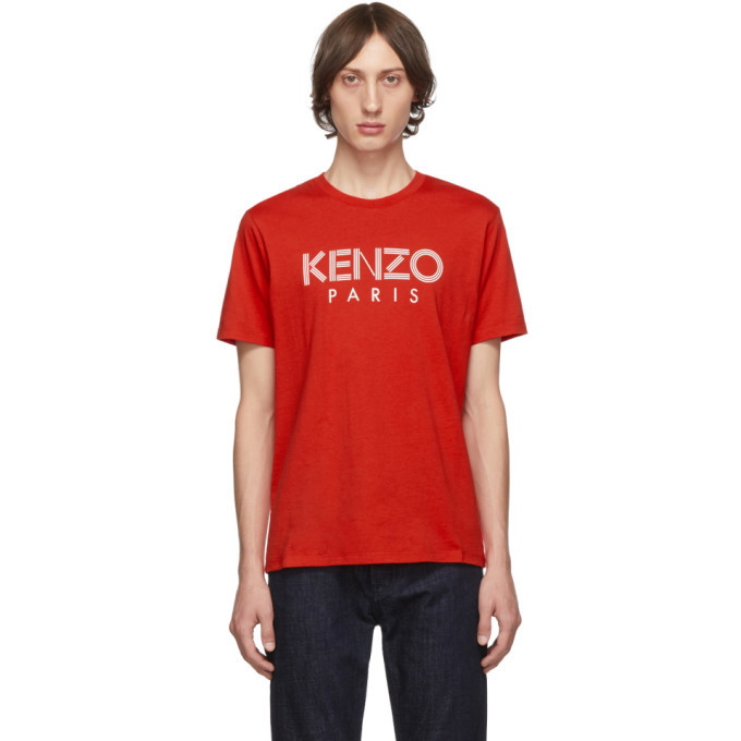 Photo: Kenzo Red Classic Logo T-Shirt