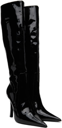 Blumarine Black Pointed Tall Boots