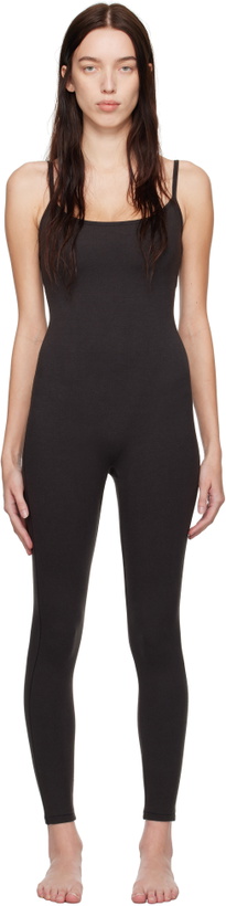 Photo: SKIMS Black Outdoor Cami Jumpsuit