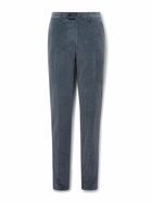 Caruso - Slim-Fit Cotton-Blend Corduroy Suit Trousers - Blue