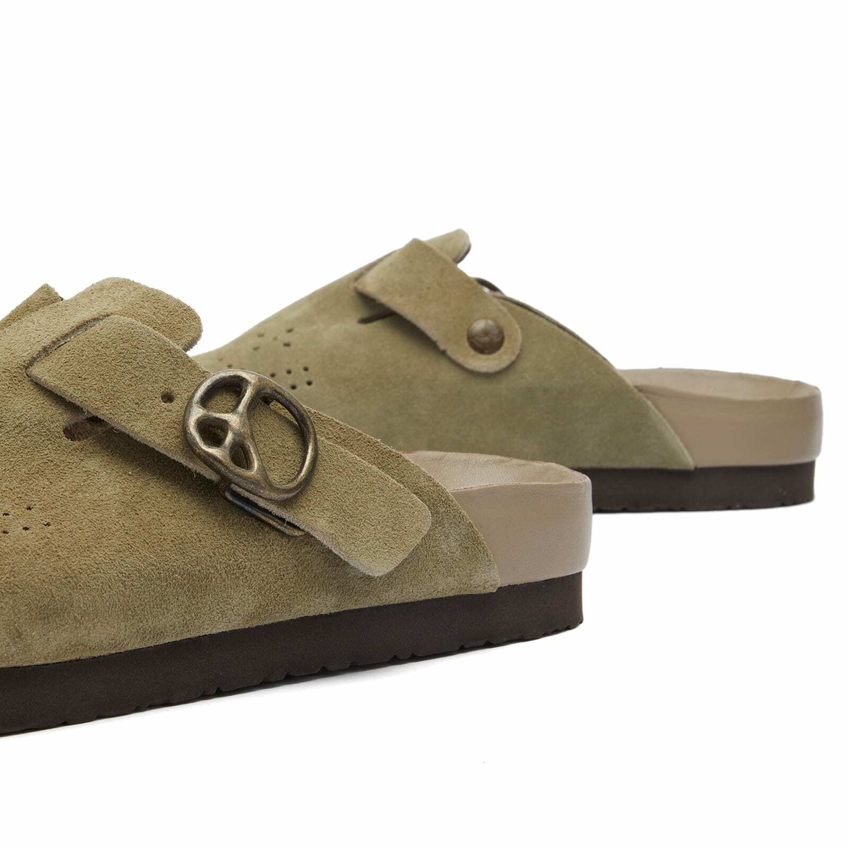 Needles Women's Clog Sandal in Taupe Needles Needles Women's Clog Sandal in Taupe Needles