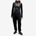 Moncler Grenoble Women's Padded Zip Up Cardigan in Black