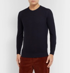 John Smedley - 1 Singular Slim-Fit Honeycomb-Knit Merino Wool Sweater - Blue