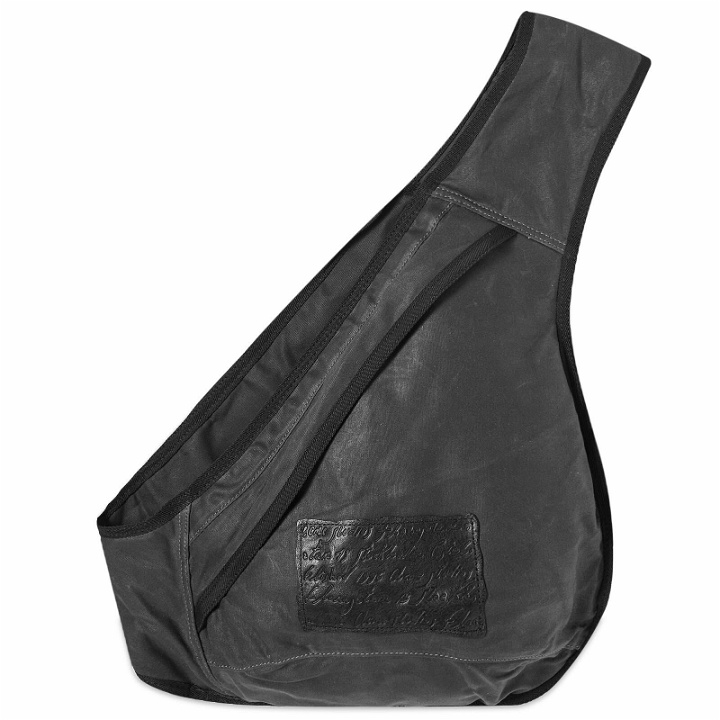 Photo: Acne Studios Men's Andemer Wax Sling Bag in Grey/Black