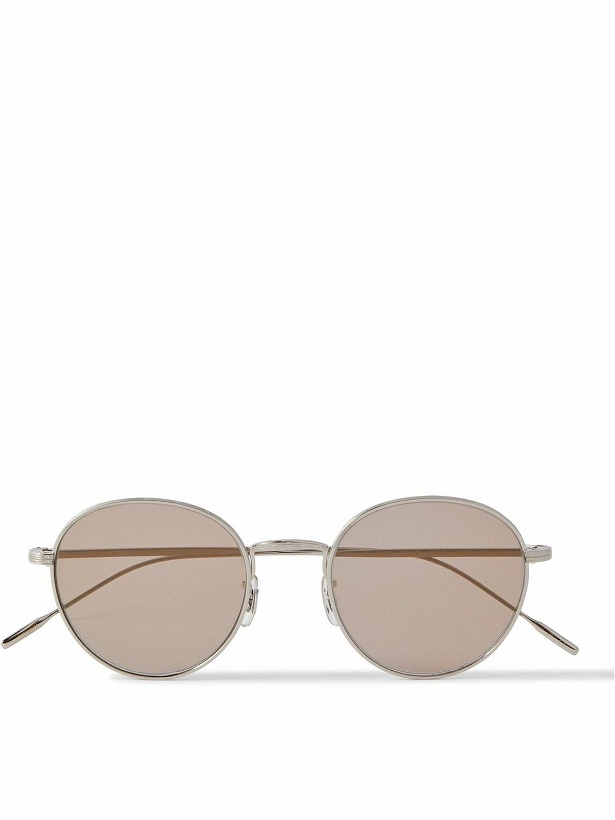 Photo: Oliver Peoples - Altair Round-Frame Titanium Sunglasses