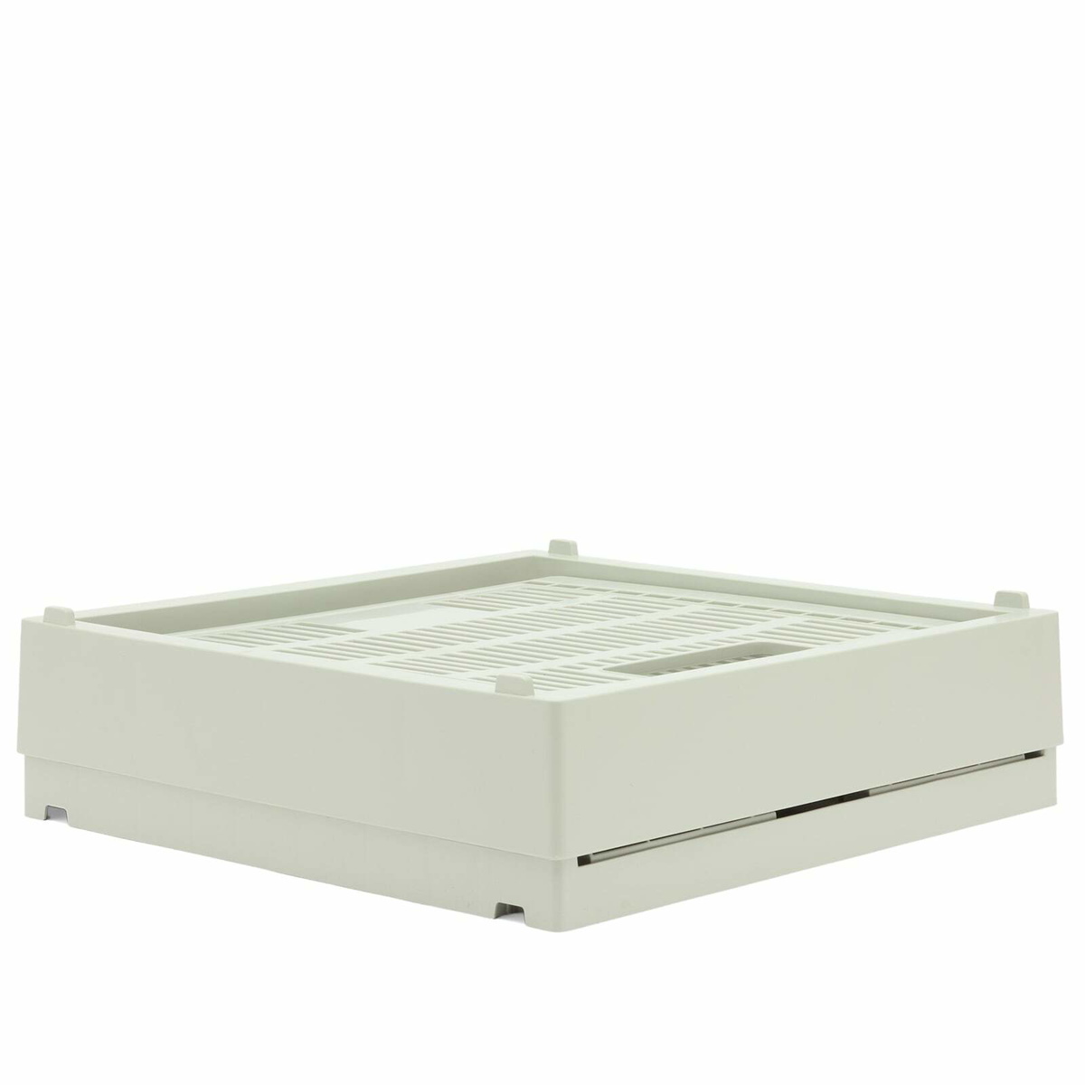 HAY Cube Recycled Colour Crate in Grey 