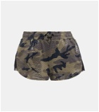 Koral - Power Shiny Netz camouflage shorts