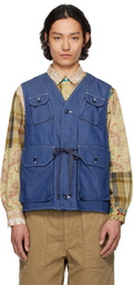 Engineered Garments Blue C-1 Denim Vest