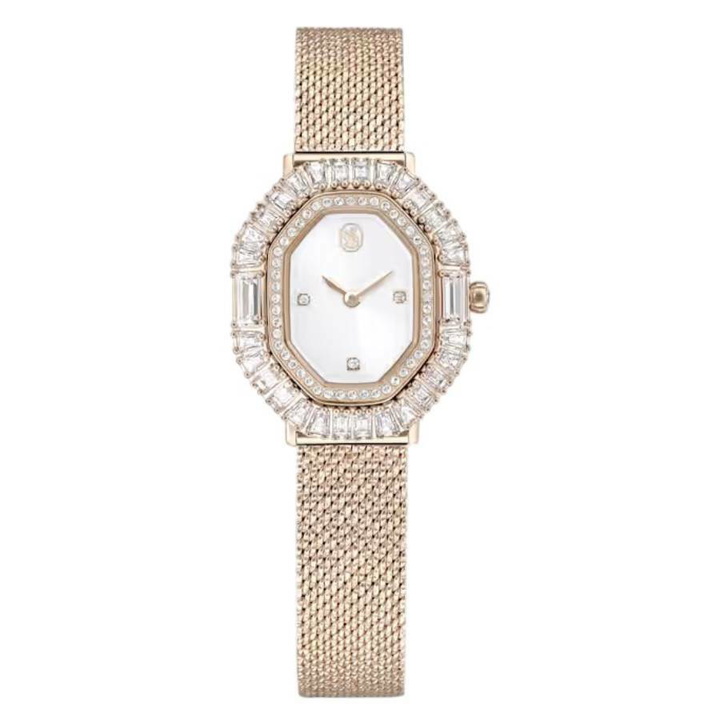 Photo: Swarovski Matrix Quartz Crystal Silver Dial Ladies Watch 5732501