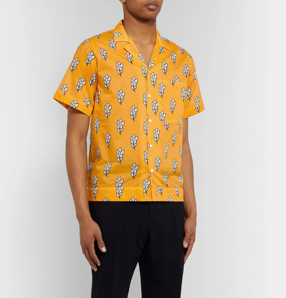 JACQUEMUS LEAF PRINT CAMP COLLAR SHIRT - シャツ