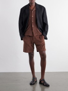 Orlebar Brown - Hawkin Solid Cotton Organic Terry Shirt - Brown