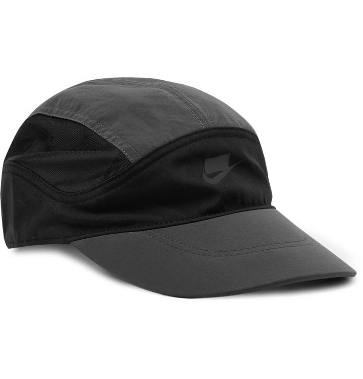 Photo: Nike - Sportswear Tailwind Shell and Mesh Baseball Cap - Black
