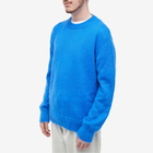 Off-White Men's Mohair Arrow Crew Knit in Blue