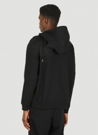 Double Neck Hooded Sweatshirt in Black