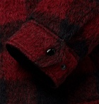 rag & bone - Buffalo Checked Brushed Woven Jacket - Red
