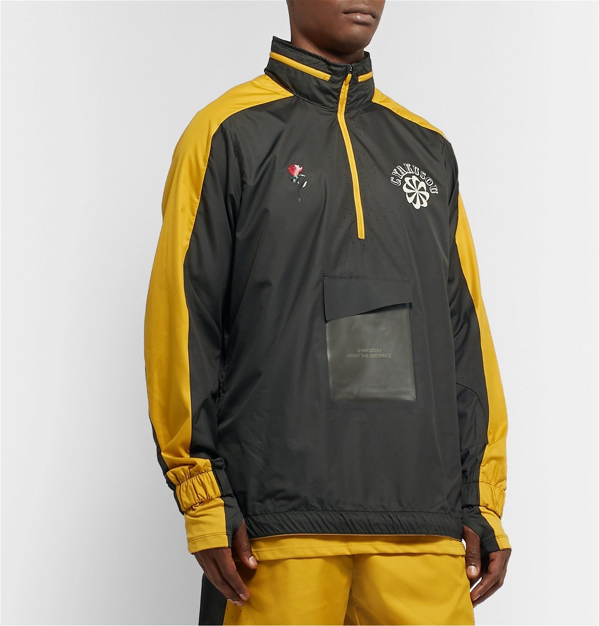 Nike x Undercover - GYAKUSOU NRG Logo-Print Shell Half-Zip Hooded 
