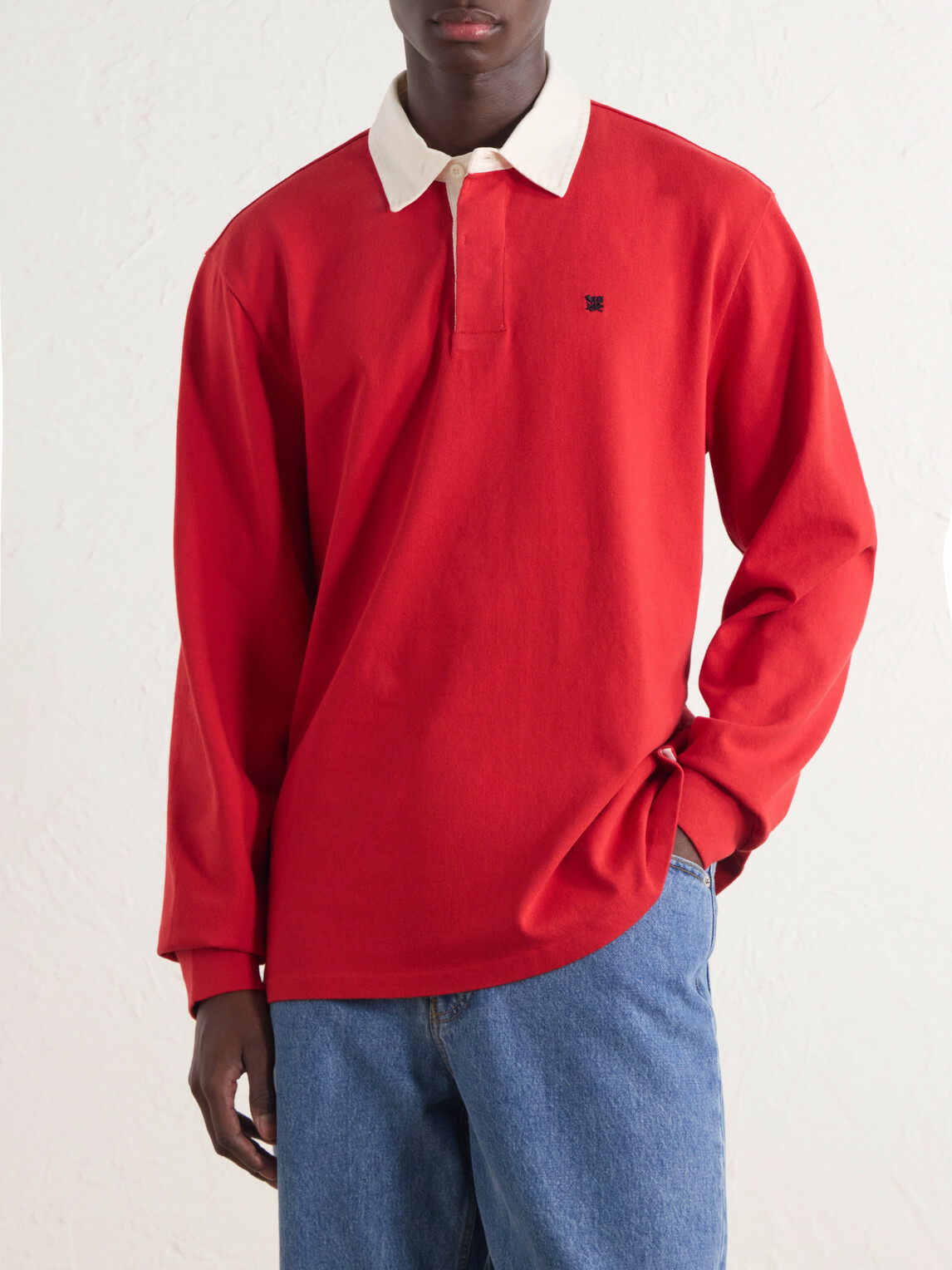 Aimé Leon Dore - Logo-Embroidered Cotton-Jersey Polo Shirt - Red