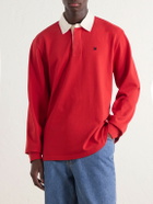 Aimé Leon Dore - Logo-Embroidered Cotton-Jersey Polo Shirt - Red