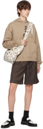 The World Is Your Oyster White Jacquard Bag