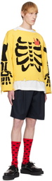 Charles Jeffrey LOVERBOY Navy Belted Edinburgh Shorts