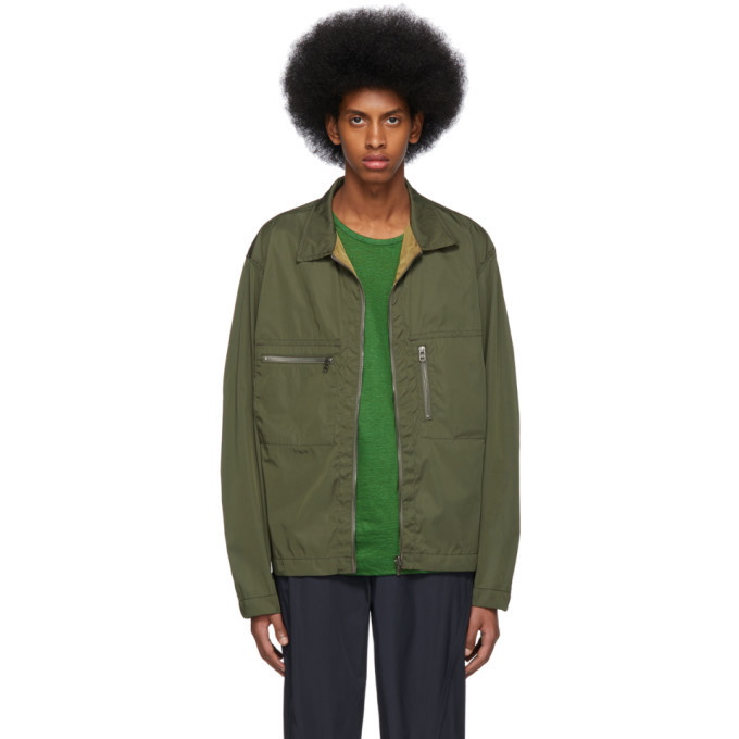 Photo: Issey Miyake Men Reversible Khaki Memory PE Jacket