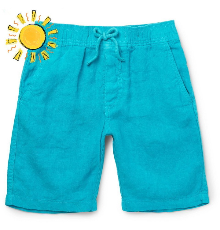 Photo: Vilebrequin - Boys Ages 2 - 12 Linen Shorts - Men - Blue