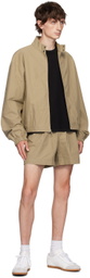 John Elliott Beige Cotton Harrington Jacket