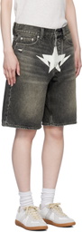 BAPE Black Twin STA Denim Shorts