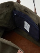 Bleu de Chauffe - Zinnia Leather-Trimmed Suede Tote Bag