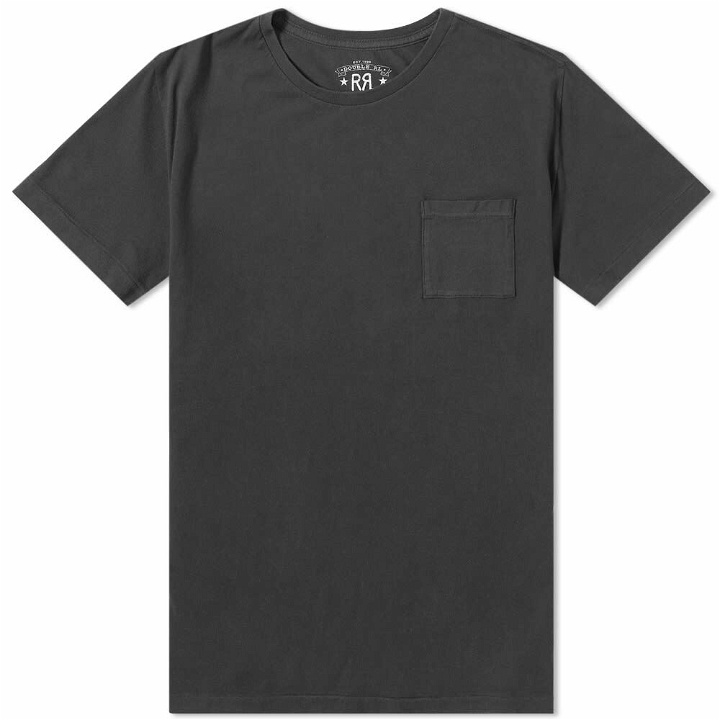 Photo: RRL Men's Basic T-Shirt in Faded Black Canvas