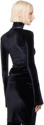 ALAINPAUL Black Justaucorps Turtleneck