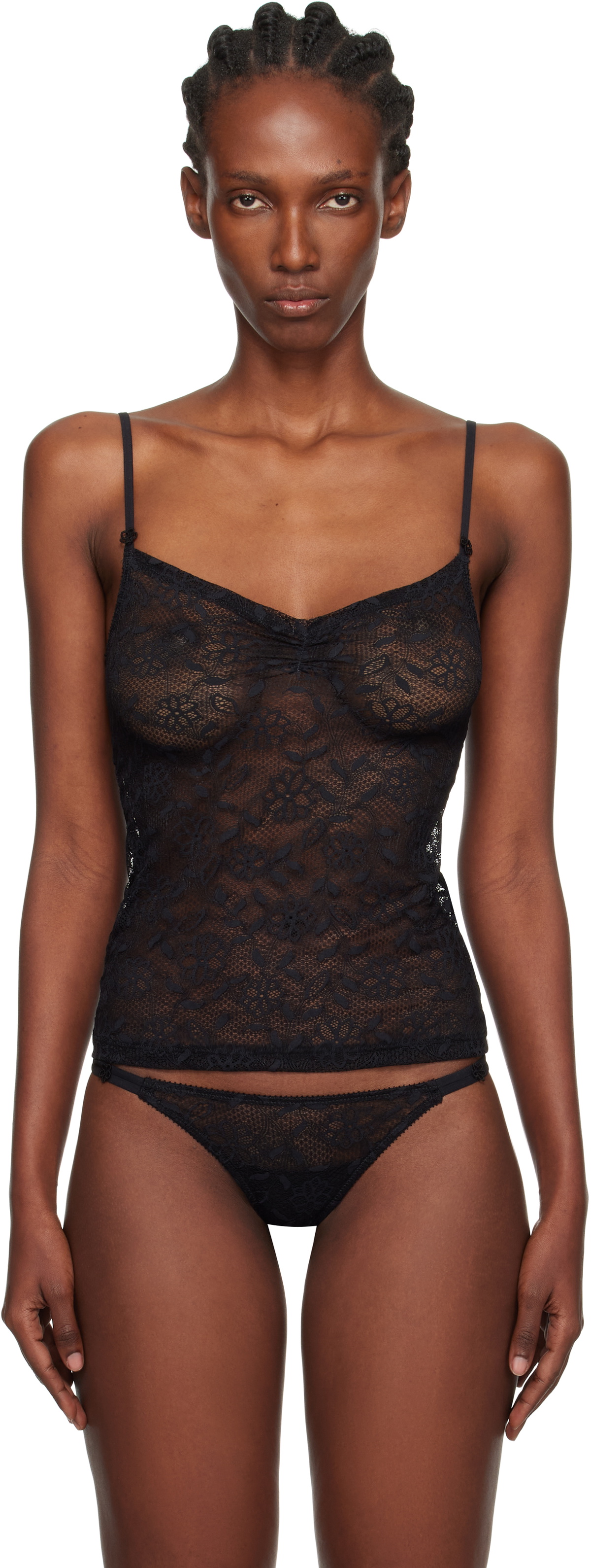 Yasmine Eslami Black Alice Camisole