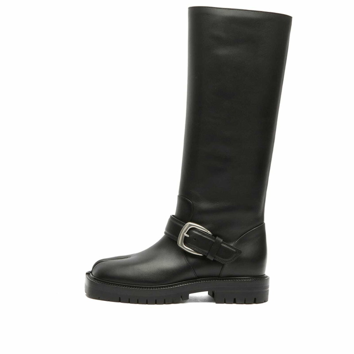 Photo: Maison Margiela Women's Tabi County Knee High Boots in Black