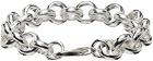 HANREJ Silver Belcher Chain Bracelet