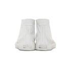 Saint Laurent White Bedford Mid-Top Sneakers