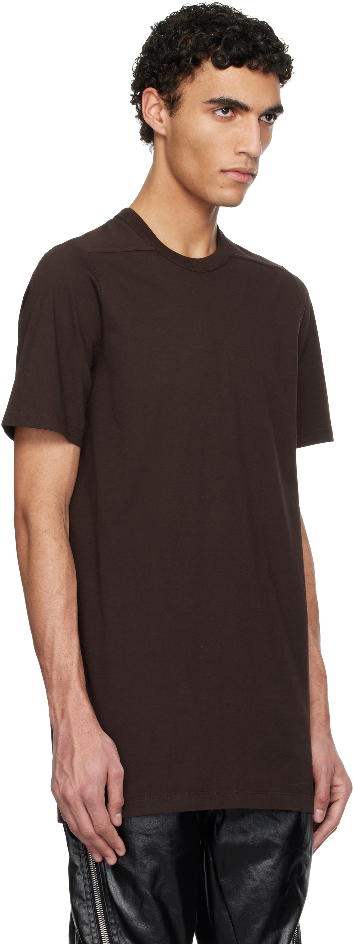Rick Owens Brown Hollywood Level T-shirt Rick Owens