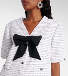 Alessandra Rich Sequined tweed minidress